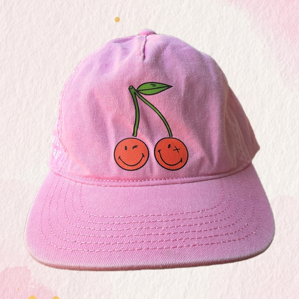 Smiley World - Pink Cherry Graphic Girls' Cap
